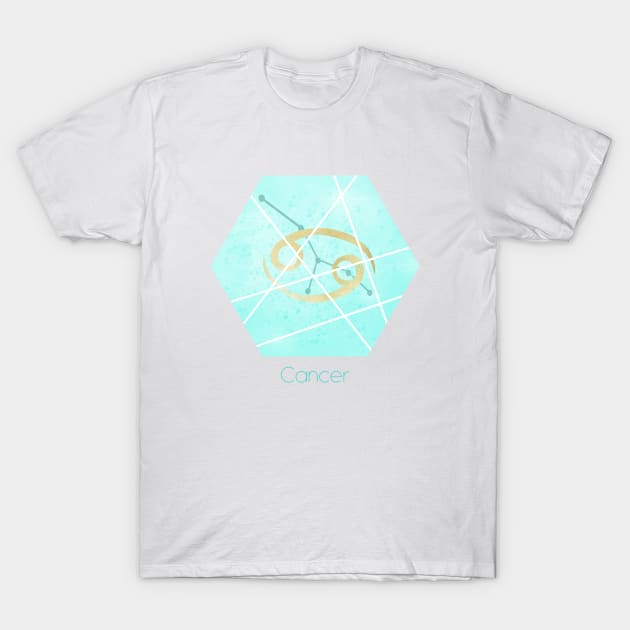 Cancer zodiac sign T-Shirt by Home Cyn Home 